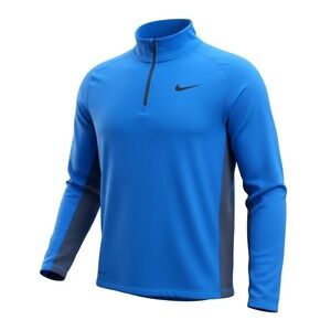 Nike Mens Medium Therma-FIT Quarter Zip Pullover Fleece Blue Running Training